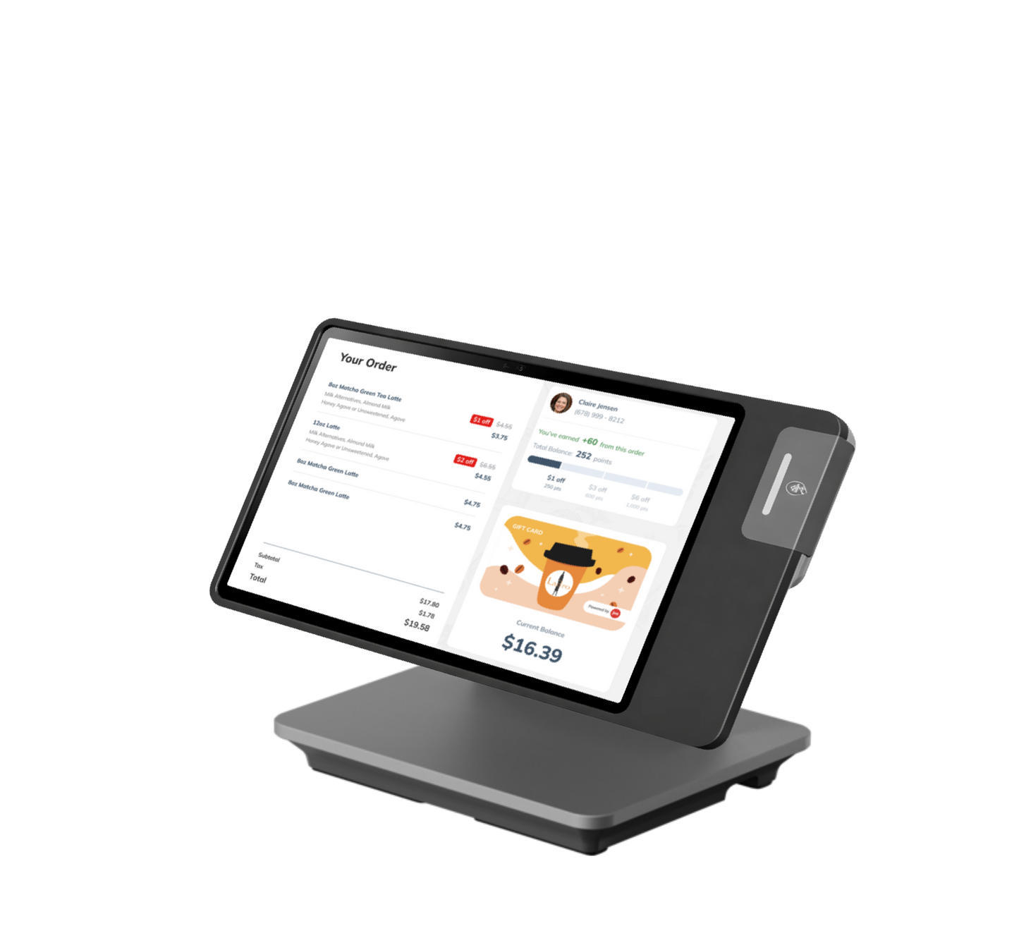 Customer Screen Payment Terminal